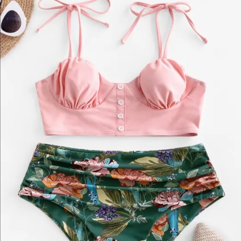 zaful brand new two piece swim suit